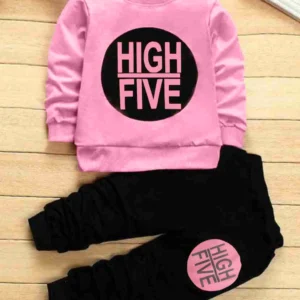 Cute N Tight Boys & Girls Casual T-Shirt & Pant Set – Baby Pink